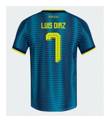 Colombia Luis Diaz #7 Bortatröja VM 2026 Kortärmad